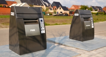 Ondergrondse afvalcontainers bij MIWA