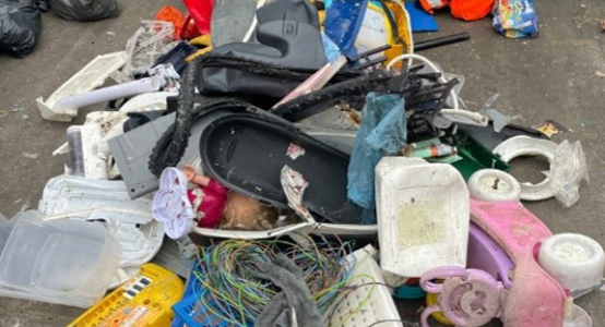 Allerhande plastic dat niet in de blauwe zak hoort